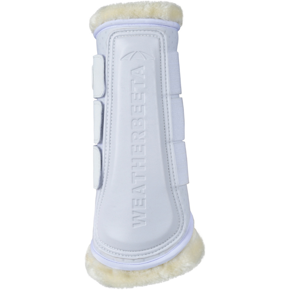 2025 Weatherbeeta Tough-Tec Comfy Fleece Brushing Boots 1027505 - White / White